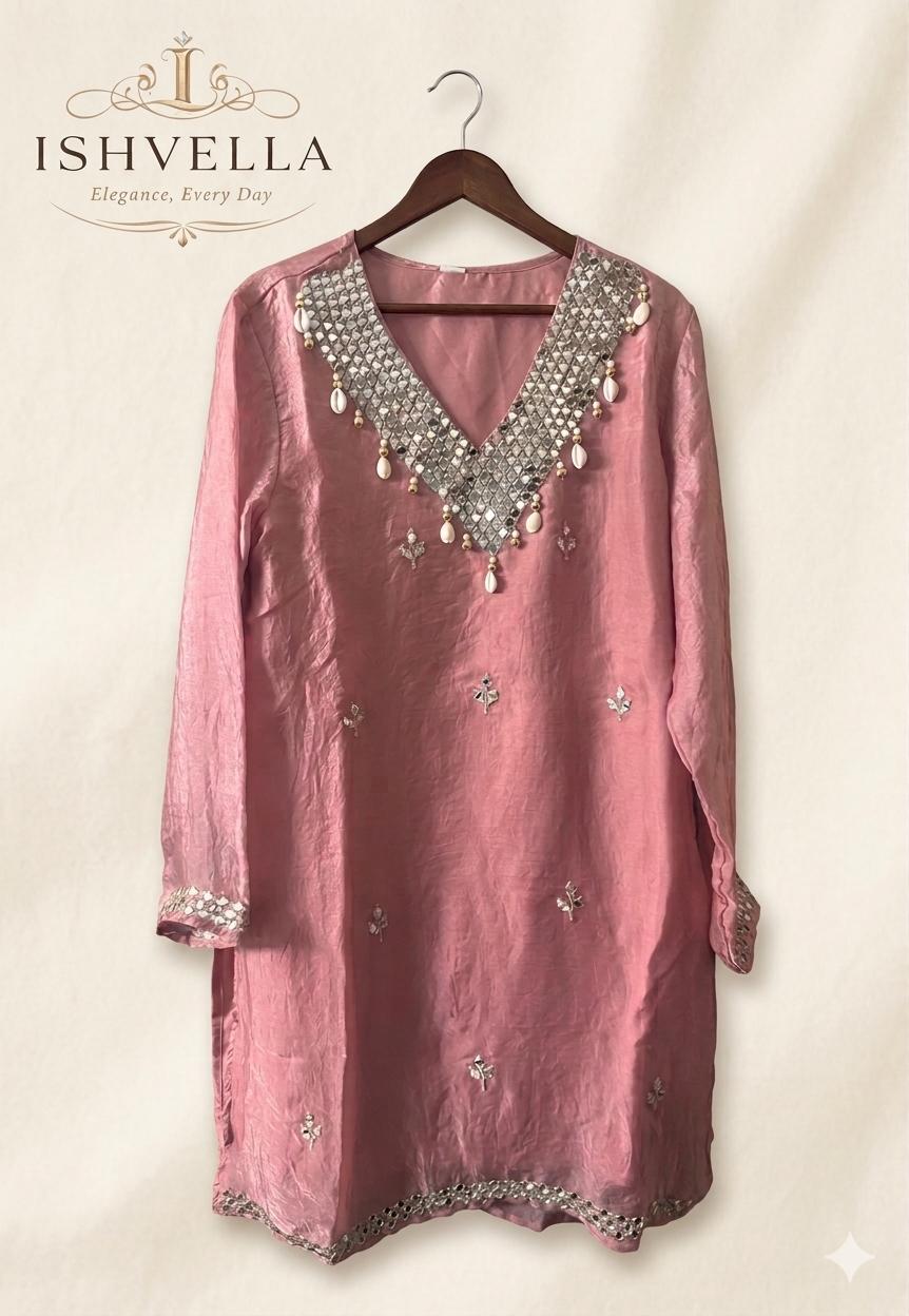 Rosette Mirrorwork Suit Set