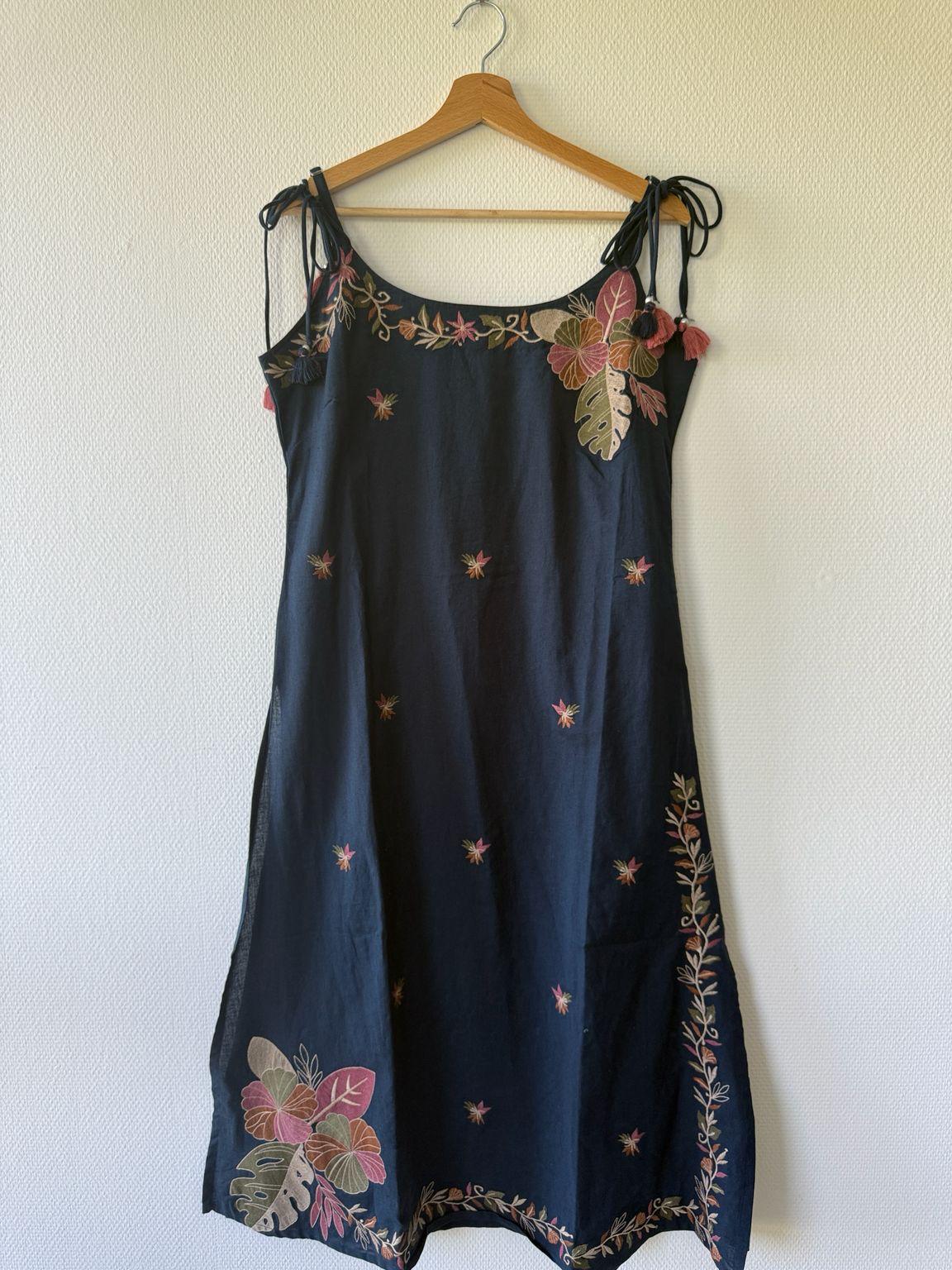 Midnight Bloom Embroidered Co-Ord Set