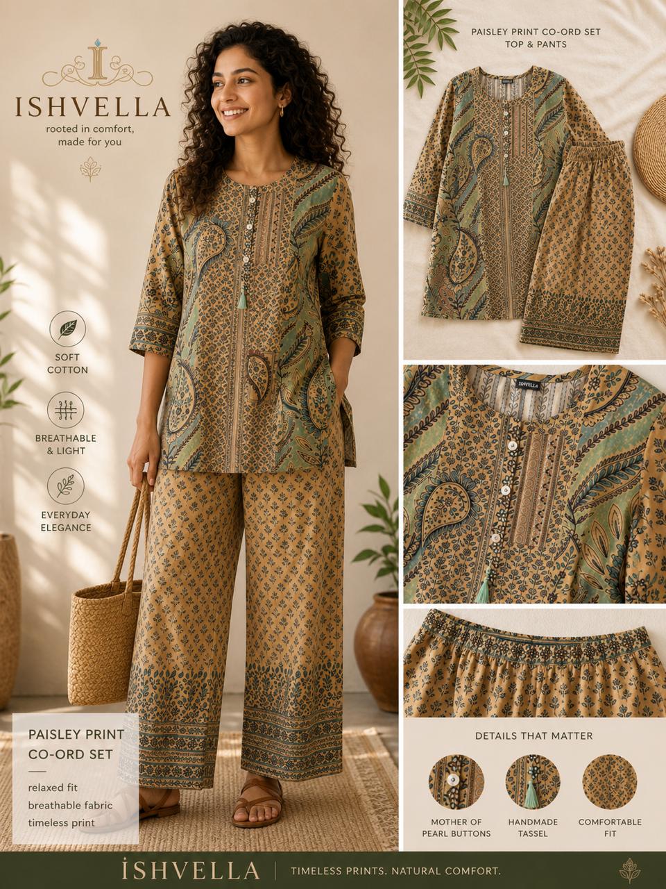 Paisley Print Co-Ord Set
